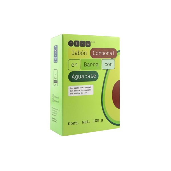 Jabón Corporal en Barra con Aguacate  YEMA
