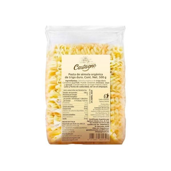 Pasta Espacial de Trigo Orgánica Castagno
