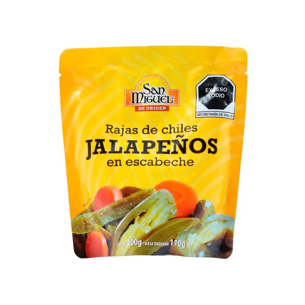 Rajas de jalapenos en escabeche San Miguel