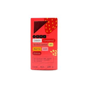 Jabón Corporal Exfoliante en Barra con Fresa YEMA