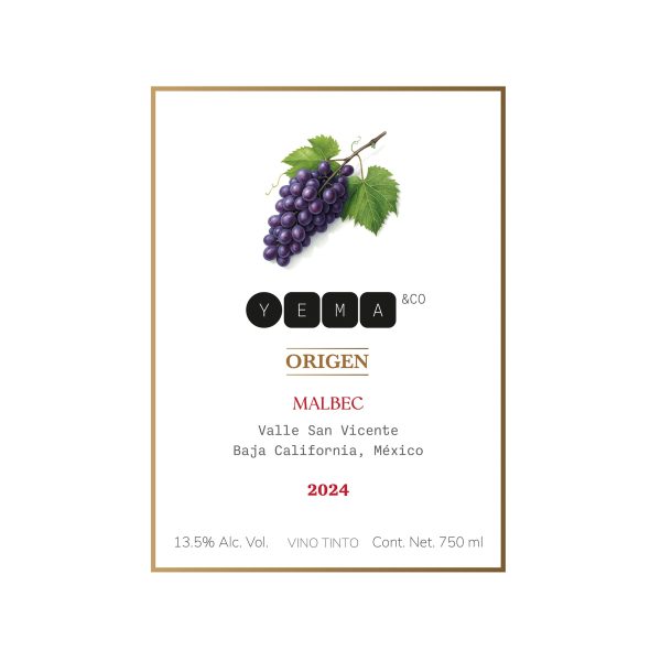 Vino Tinto Malbec Origen YEMA