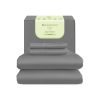 Sábanas de Bamboo Matrimonial Gris 300 hilos