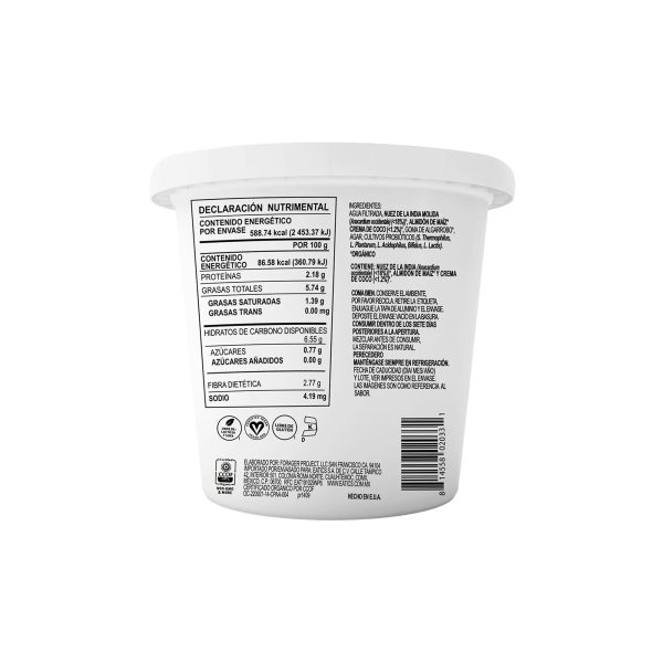 Yogurt Vegano con Nuez de la India sabor Natural
