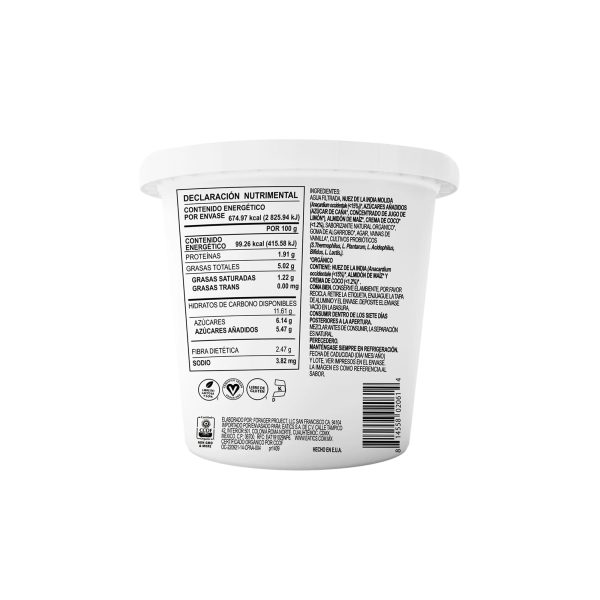 Yogurt Vegano con Nuez de la India sabor Vainilla