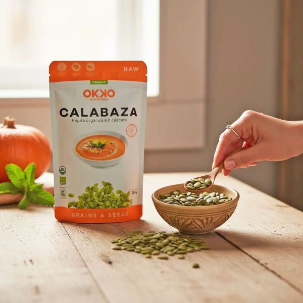 30266-Semillas Calabaza 200 grs OKKO-04 Pepitas Orgánicas de Calabaza