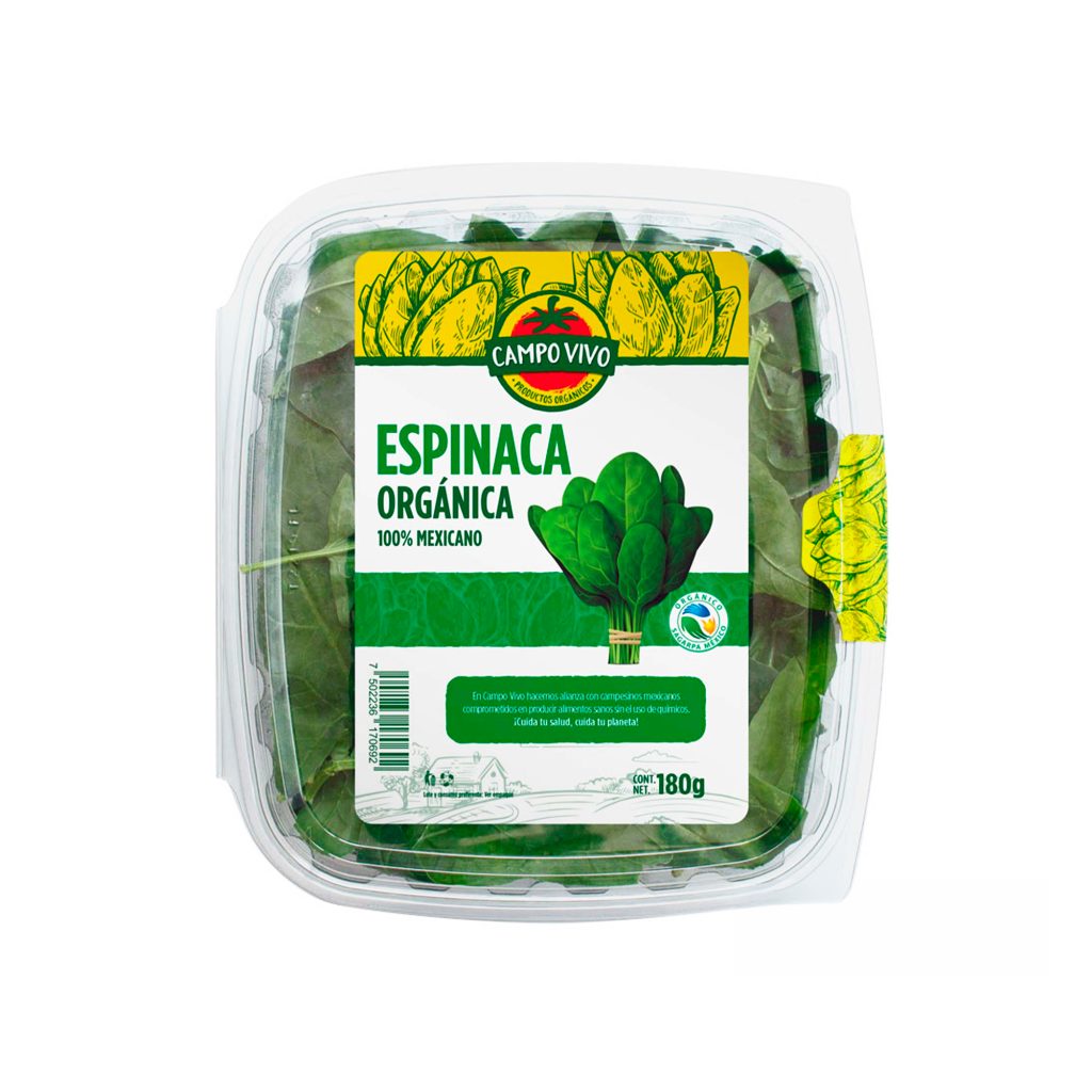 Espinaca Orgánica Campo Vivo