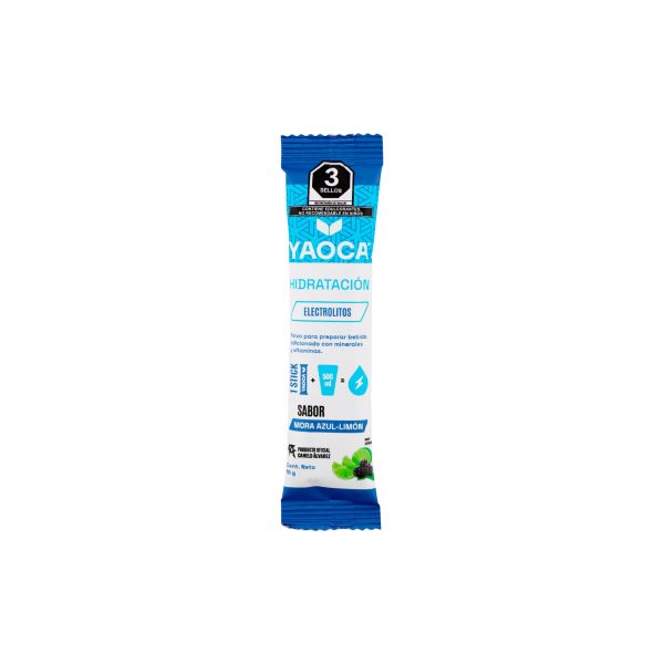 Electrolitos Stick Mora-Limón Azul Yaoka