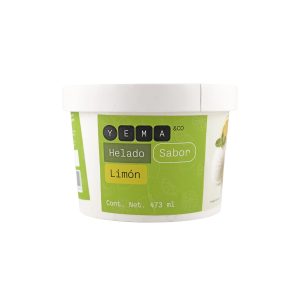 Helado sabor limón