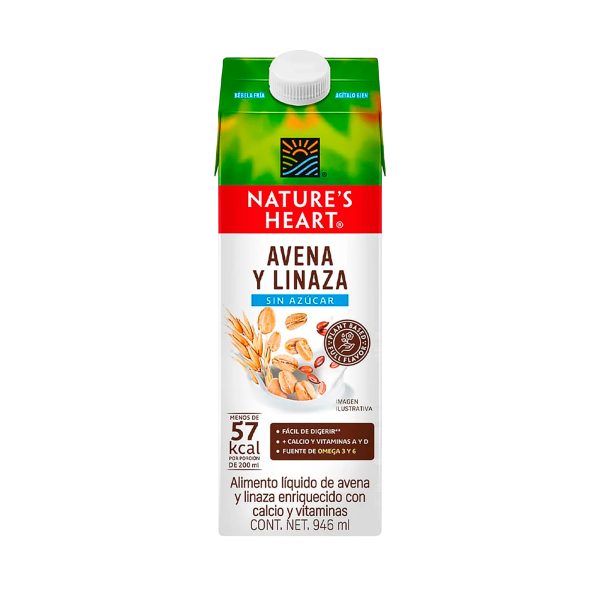 Bebida de Avena y Linaza Sin Azúcar Nature's Heart