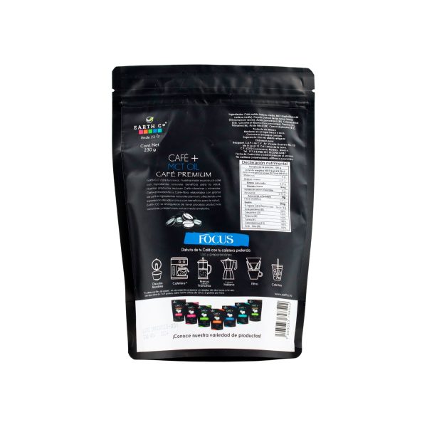 Café Molido con MCT Earth Co