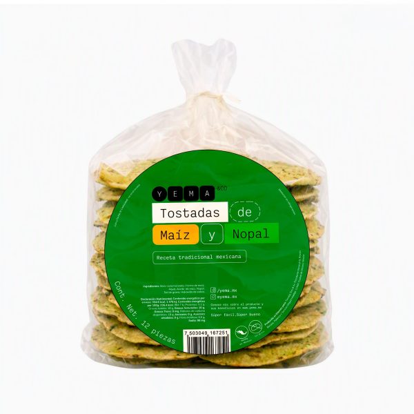 Tostadas de Maíz y Nopal YEMA