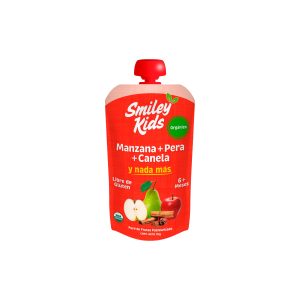 Papilla Orgánica de Manzana, Pera y Canela Smiley Kids