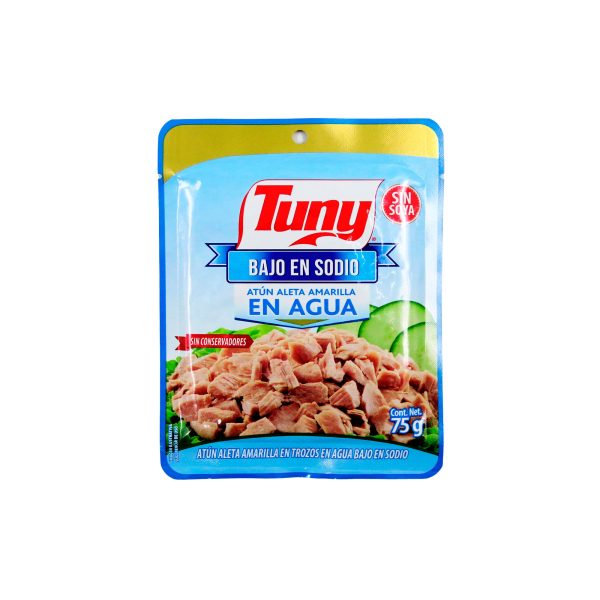 Atún Bajo en Sodio en Agua Pouch Tuny