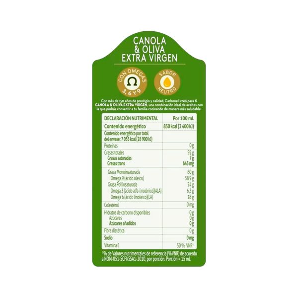 Aceite de Canola y Oliva Carbonell