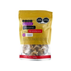 Granola Artesanal con Arándanos y Coco YEMA