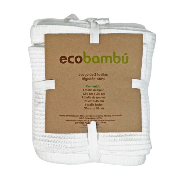 35546-Set-3-toallas-eco-bambu-1 Set 3 Toallas de Algodón Ecobambú
