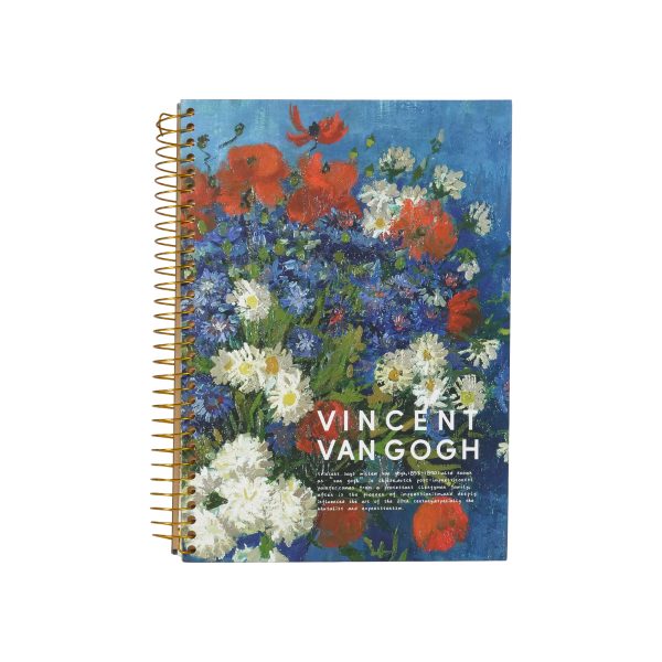 Velmont Cuaderno 1 Libreta Diseño Van Gogh 150 Hojas Rayadas Velmont
