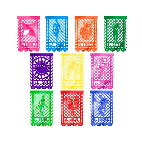 33414-papel-picado-loteria-1 Tira de Papel Picado de Lotería Multicolor Artemex