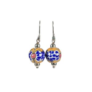 Aretes con Bola Talavera Multicolor