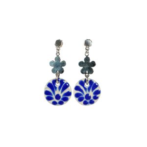 Aretes Talavera con Flor