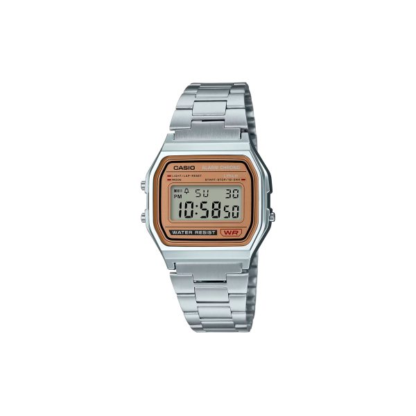 35412-reloj-casio-1 Reloj Casio A158WEA-9CF Vintage Digital Plateado de Acero Inoxidable