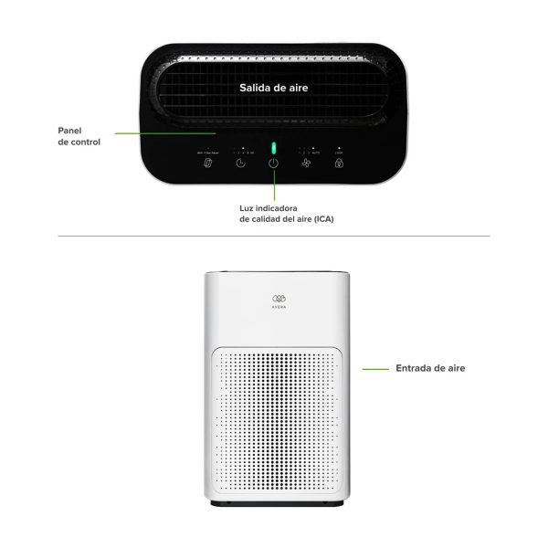 35484-purificador-de-aire-2 Purificador de Aire Inteligente Avera HEPA WiFi para 100 m²