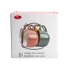 35721-juego-de-4-tazas-3 Juego de 4 Tarros de Porcelana Multicolor con Rack Organizador