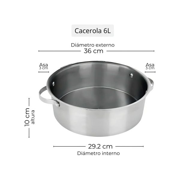 35732-arrocera-3 Arrocera Moven de Acero Inoxidable 6 Litros con Tapa