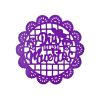 tela-circulo-picado-morado Kit de Manteles Individuales Día de Muertos Artemex